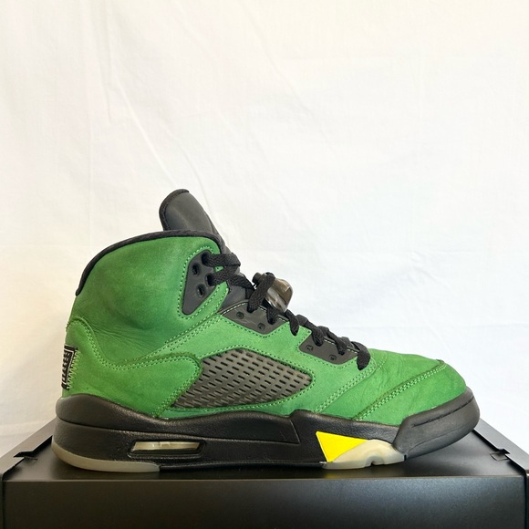 Jordan 5 Retro SE Oregon size 9 CK6631-307 2020 PRE-OWNED - Picture 3 of 9